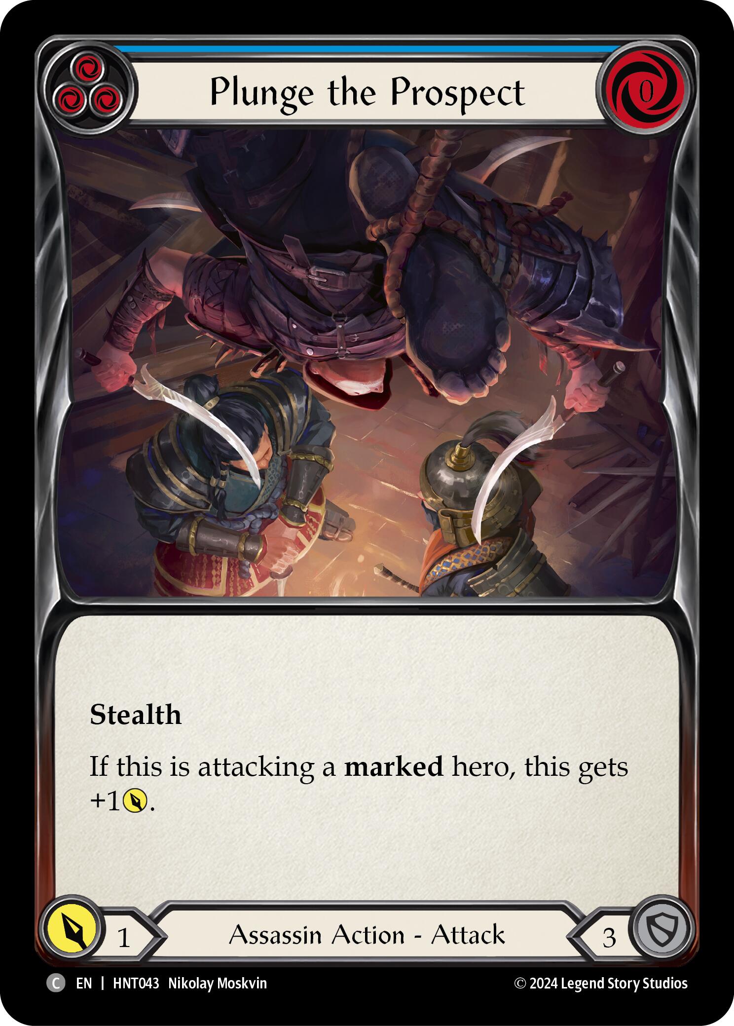 Plunge the Prospect (Blue) [HNT043] (The Hunted) | Gam3 Escape