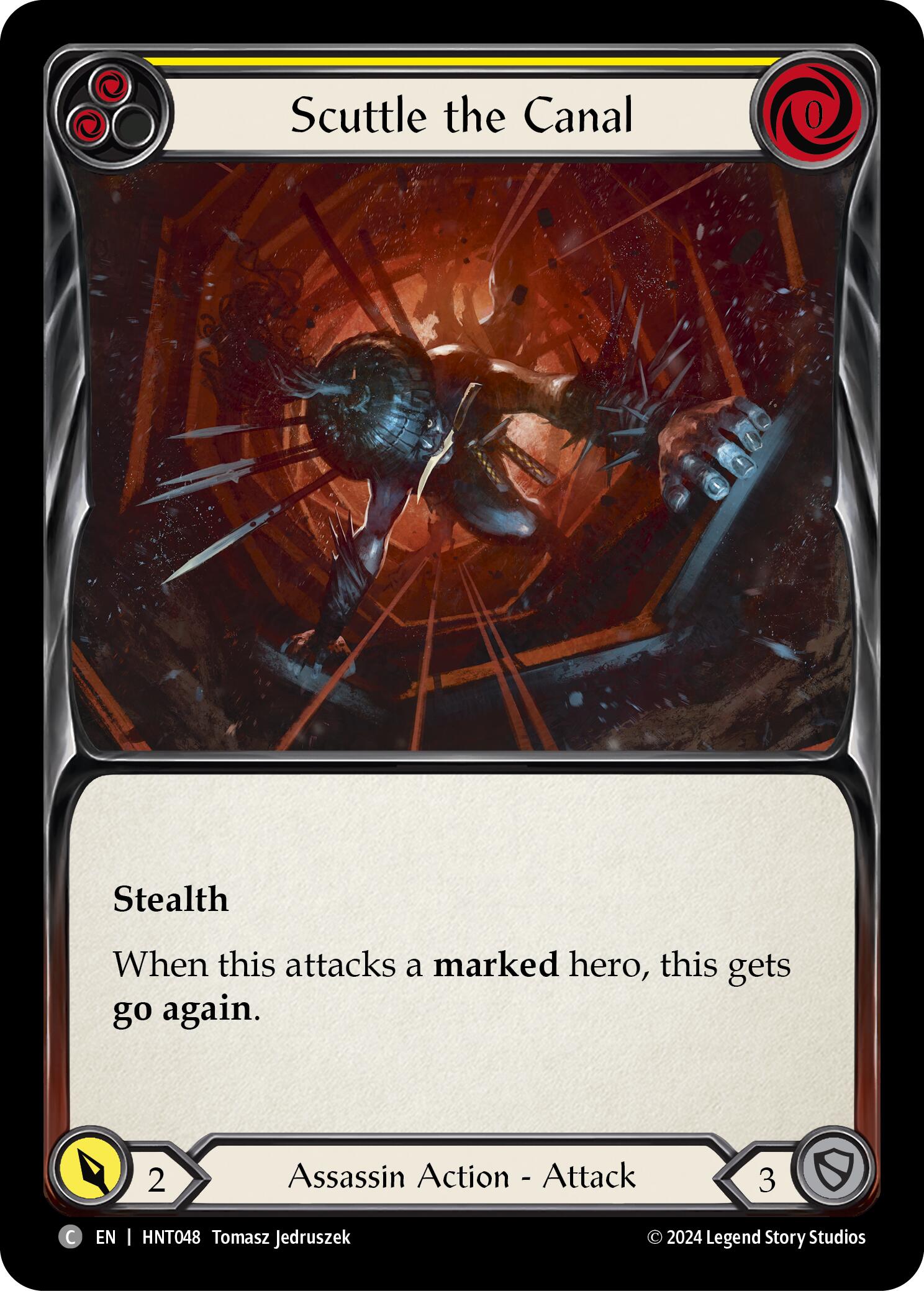 Scuttle the Canal (Yellow) [HNT048] (The Hunted) | Gam3 Escape