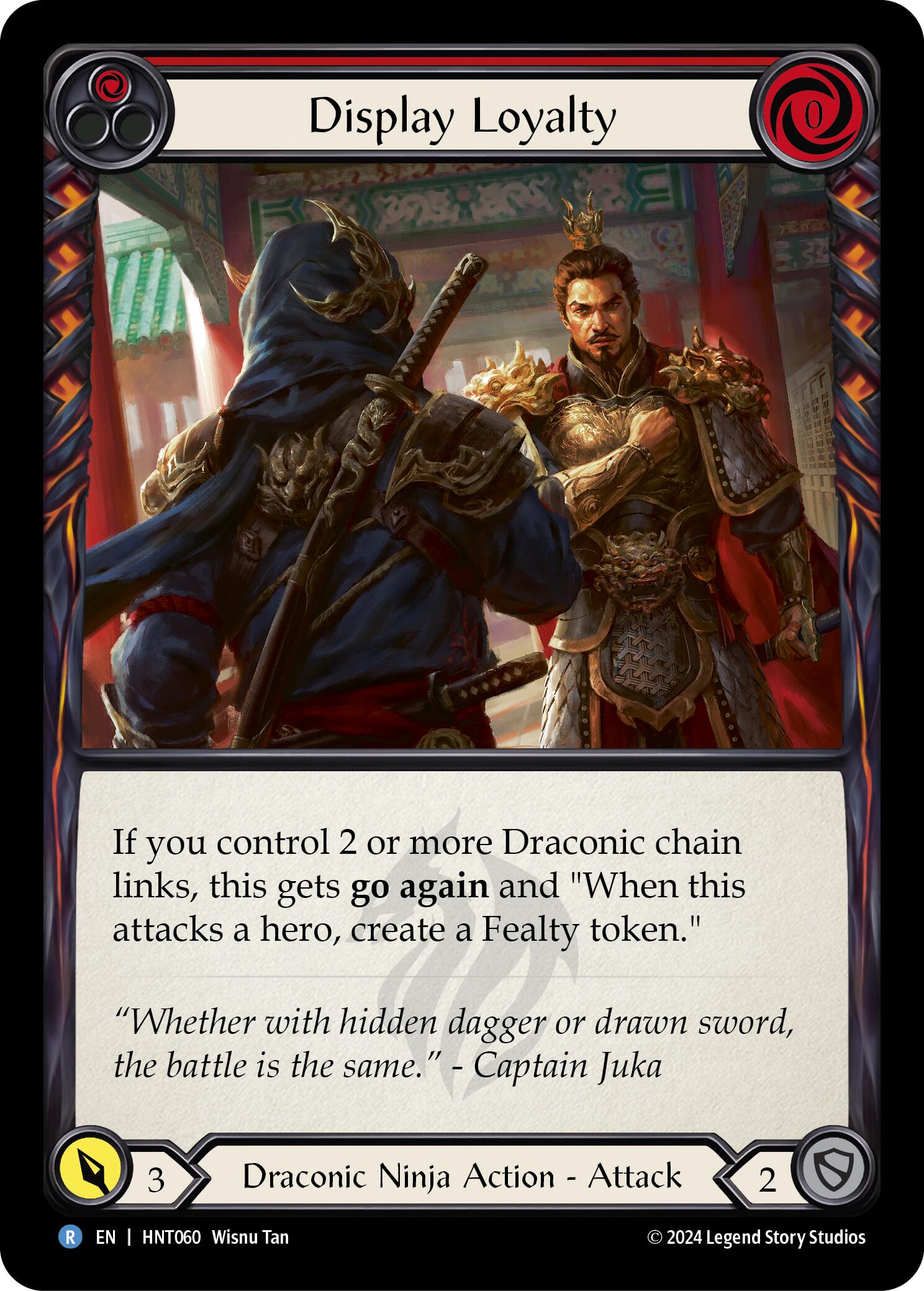 Display Loyalty (Red) [HNT060] (The Hunted)  Rainbow Foil | Gam3 Escape