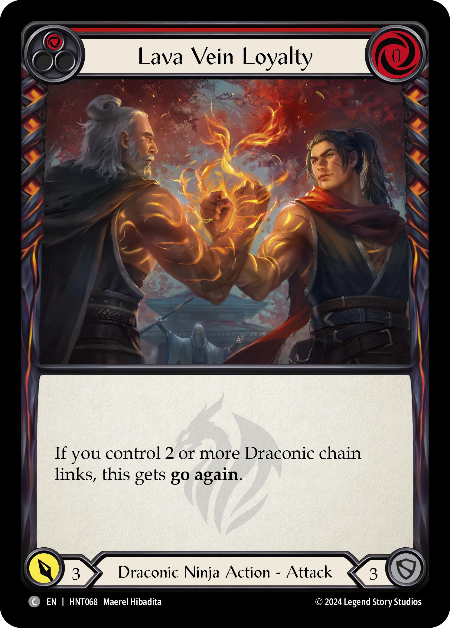 Lava Vein Loyalty (Red) [HNT068] (The Hunted)  Rainbow Foil | Gam3 Escape