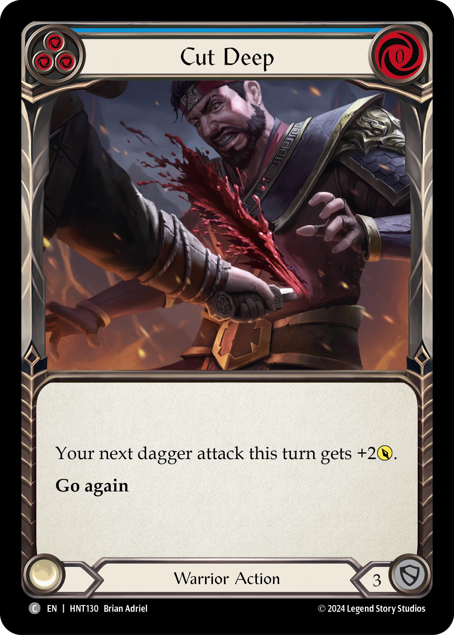 Cut Deep (Blue) [HNT130] (The Hunted)  Rainbow Foil | Gam3 Escape