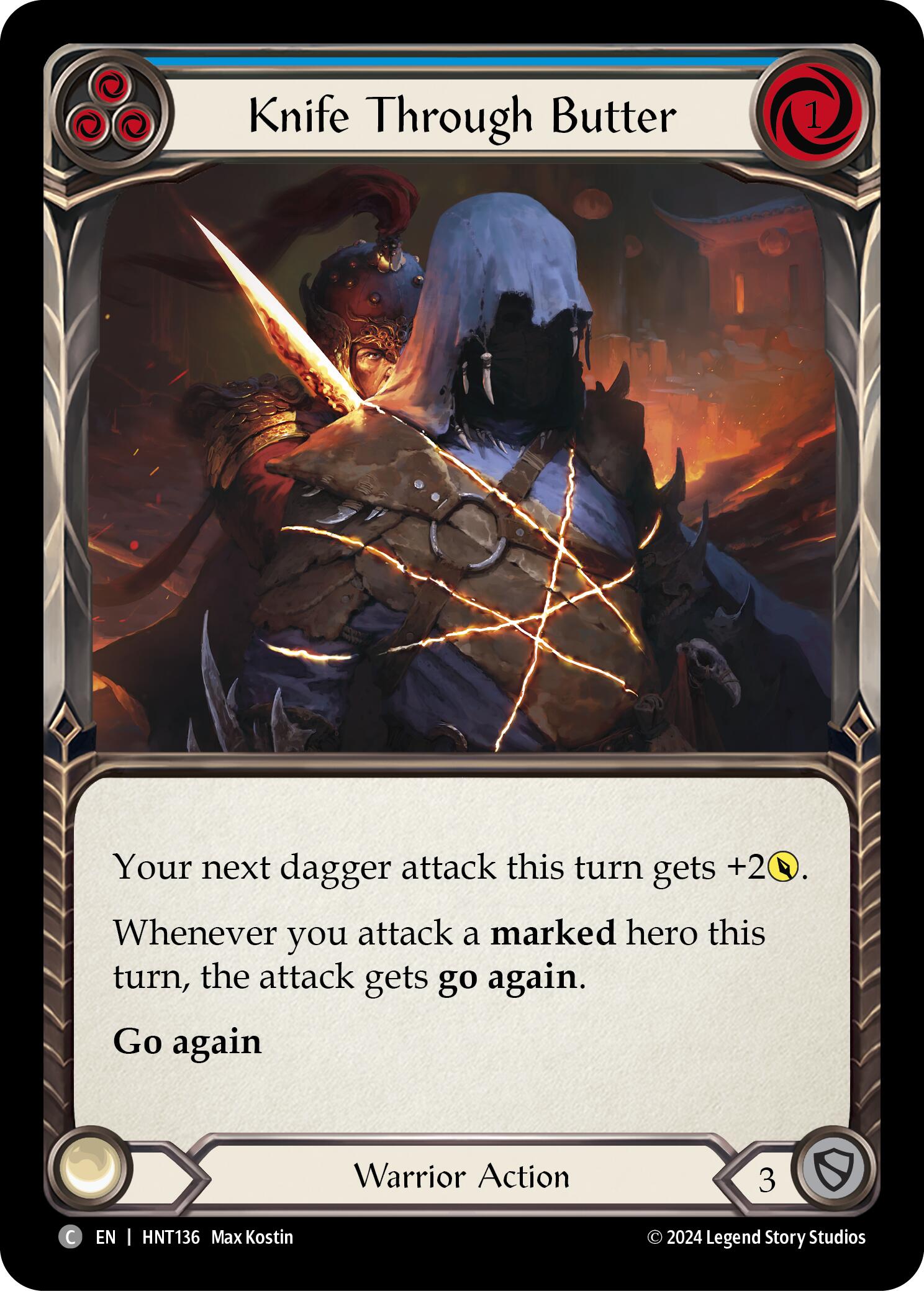 Knife through Butter (Blue) [HNT136] (The Hunted) | Gam3 Escape