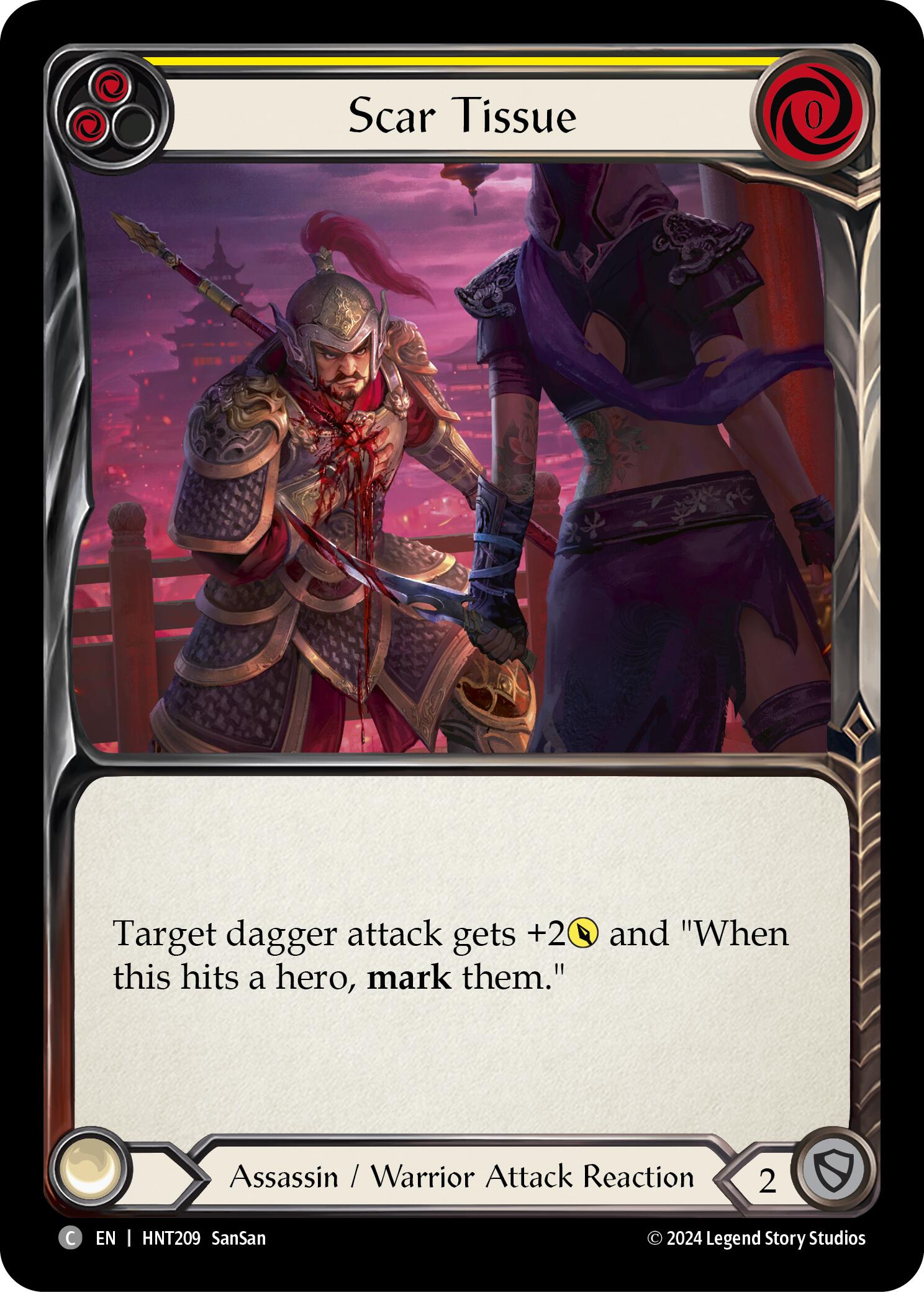 Scar Tissue (Yellow) [HNT209] (The Hunted)  Rainbow Foil | Gam3 Escape