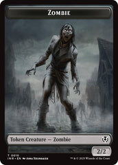 Zombie (0010) // Blood Double-Sided Token [Innistrad Remastered Tokens] | Gam3 Escape