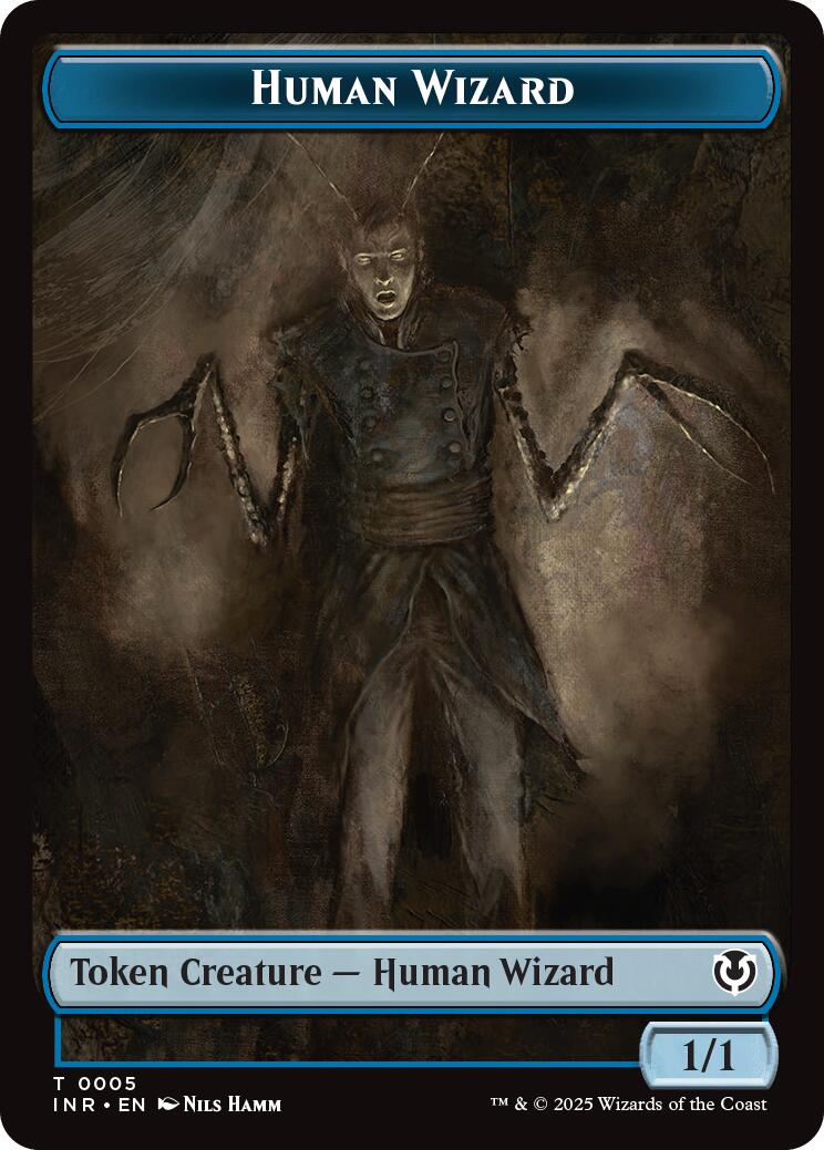 Human Wizard // Emblem - Jace, Unraveler of Secrets Double-Sided Token [Innistrad Remastered Tokens] | Gam3 Escape