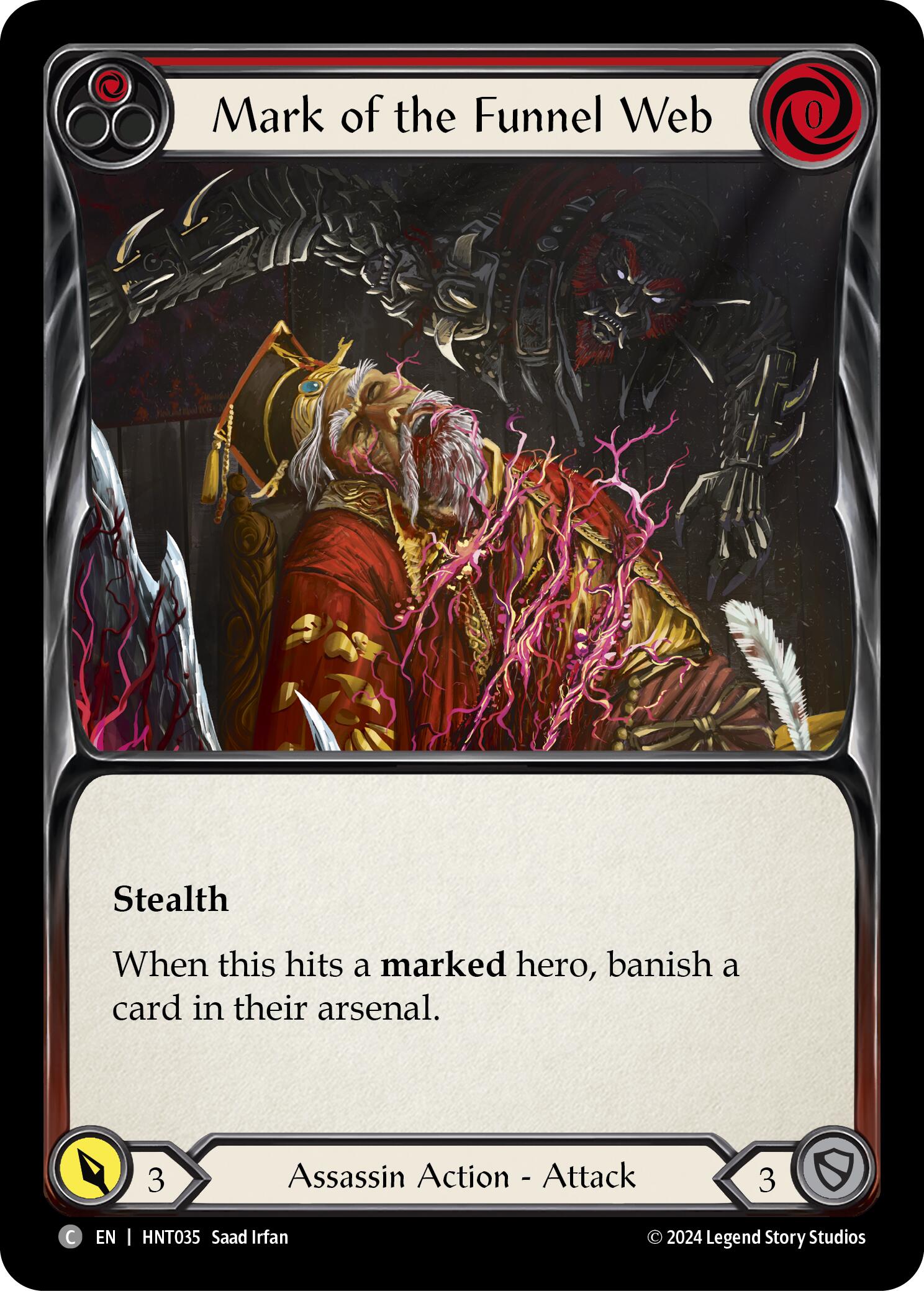 Mark of the Funnel Web (Red) [HNT035] (The Hunted)  Rainbow Foil | Gam3 Escape