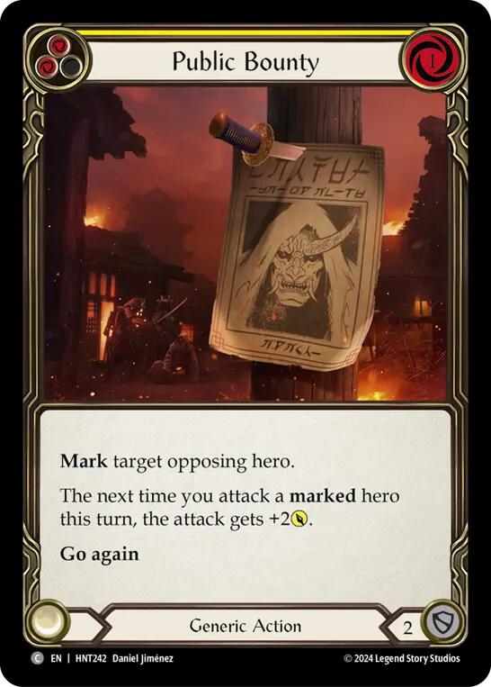 Public Bounty (Yellow) [HNT242] (The Hunted) | Gam3 Escape