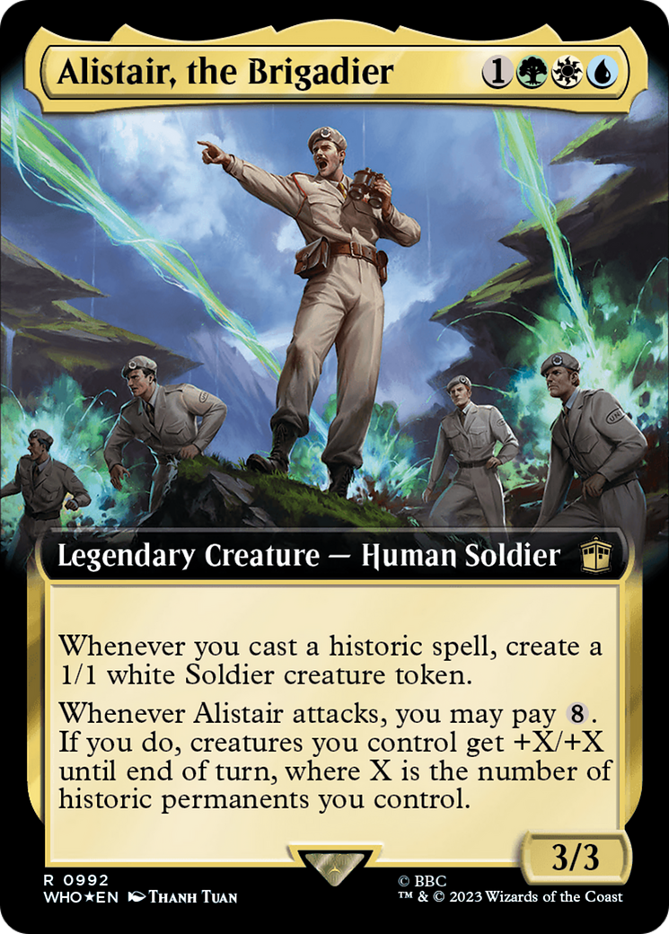 Alistair, the Brigadier (Extended Art) (Surge Foil) [Doctor Who] | Gam3 Escape