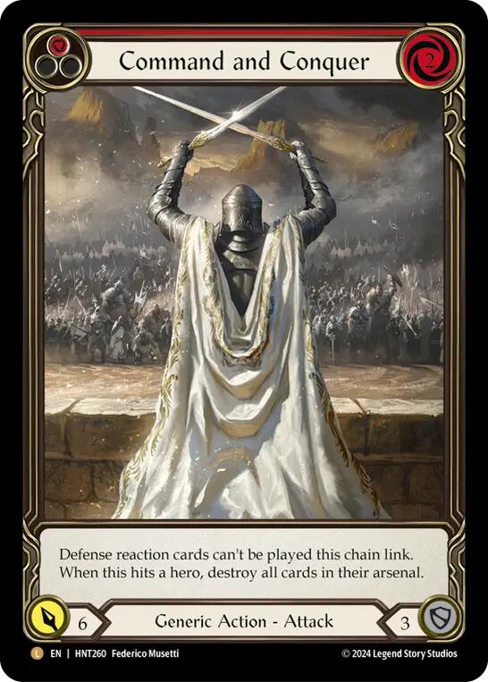 Command and Conquer (Extended Art) [HNT260] (The Hunted)  Rainbow Foil | Gam3 Escape