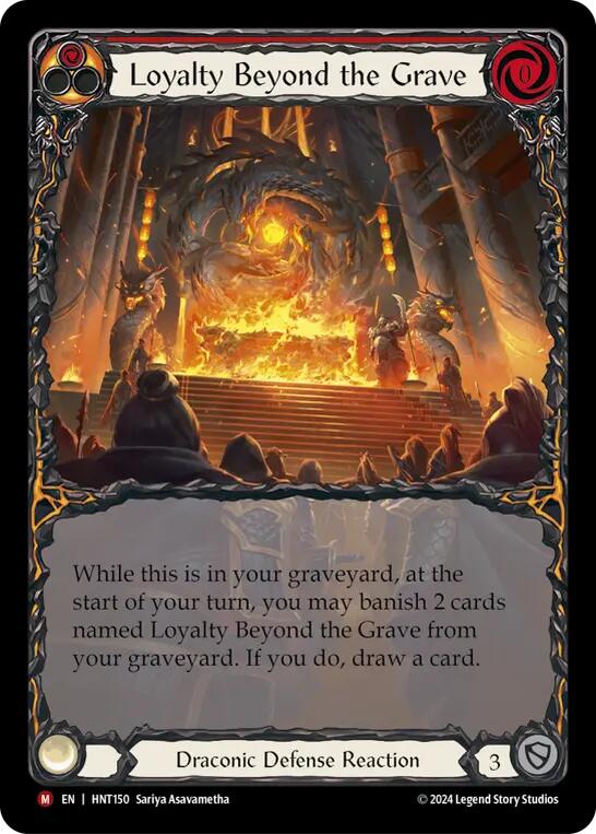 Loyalty Beyond the Grave (Extended Art) [HNT150] (The Hunted)  Rainbow Foil | Gam3 Escape