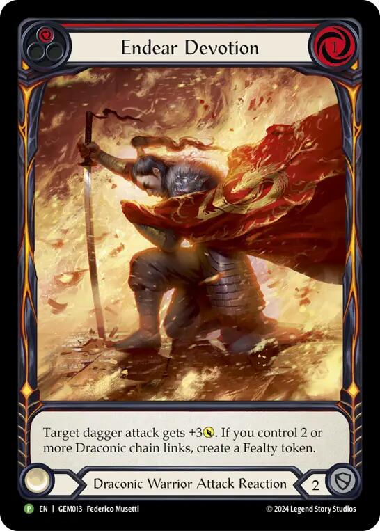 Endear Devotion [GEM013] (GEM Pack 1)  Rainbow Foil | Gam3 Escape