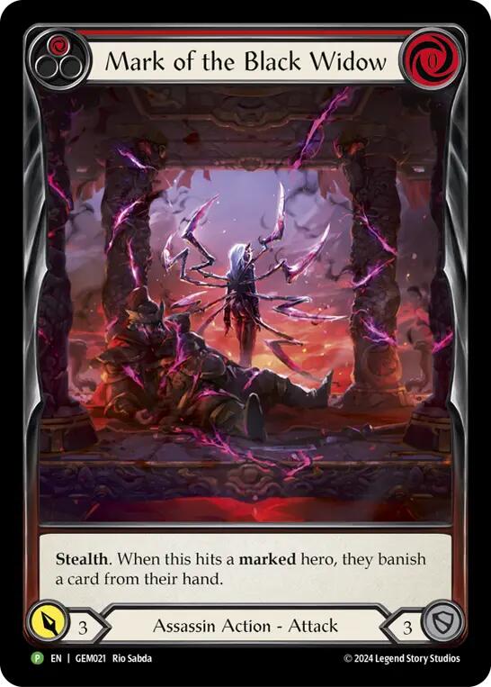 Mark of the Black Widow [GEM021] (GEM Pack 1)  Rainbow Foil | Gam3 Escape