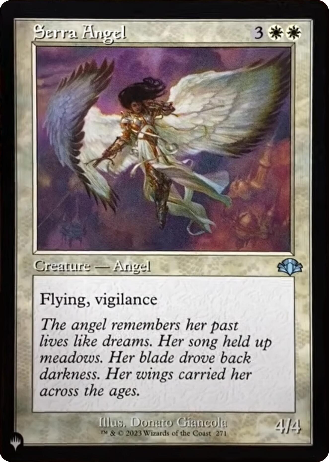 Serra Angel (Retro Frame) [The List] | Gam3 Escape