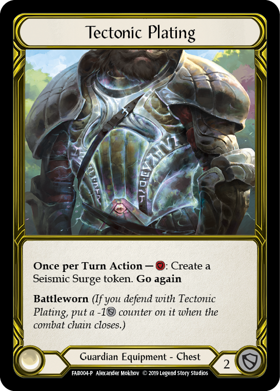 Tectonic Plating [FAB004-P] (Promo)  1st Edition Cold Foil - Golden | Gam3 Escape