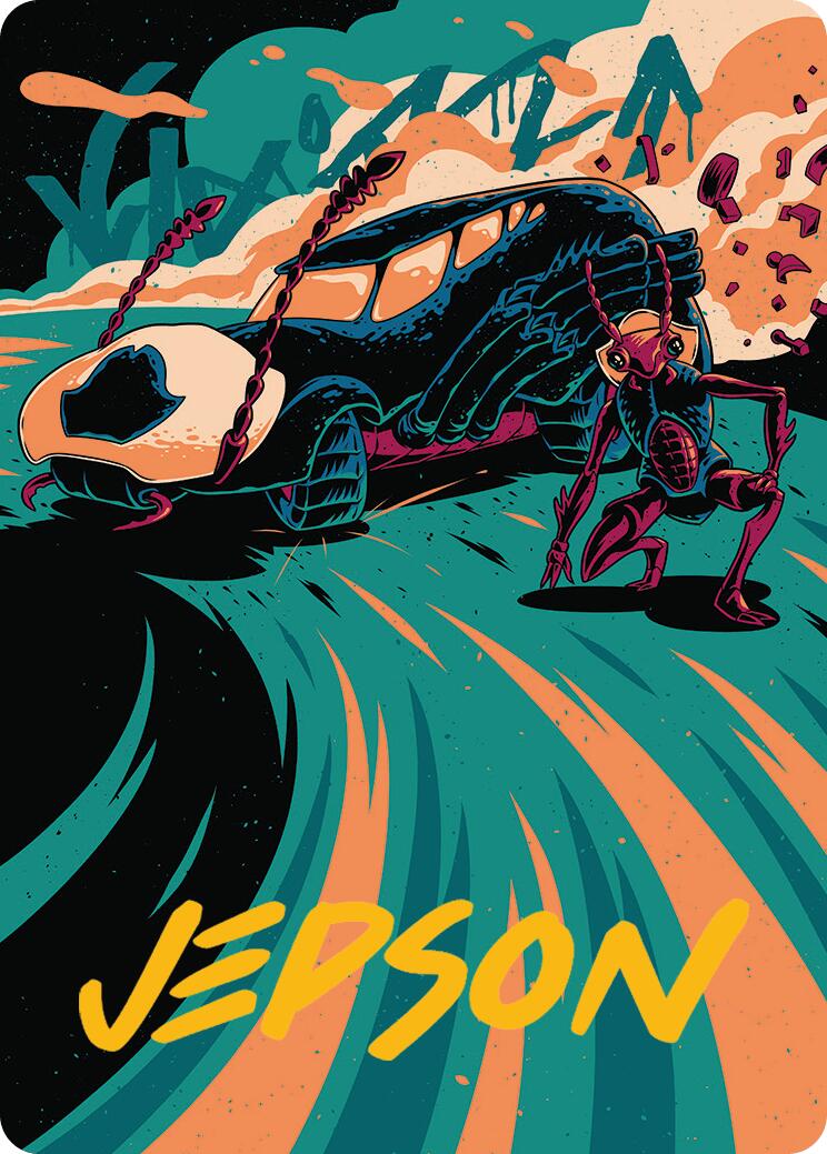 Carrion Cruiser Art Card (Gold-Stamped Signature) [Aetherdrift Art Series] | Gam3 Escape