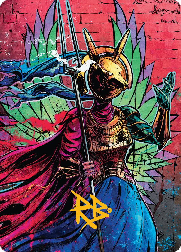 Hazoret, Godseeker Art Card (Gold-Stamped Signature) [Aetherdrift Art Series] | Gam3 Escape