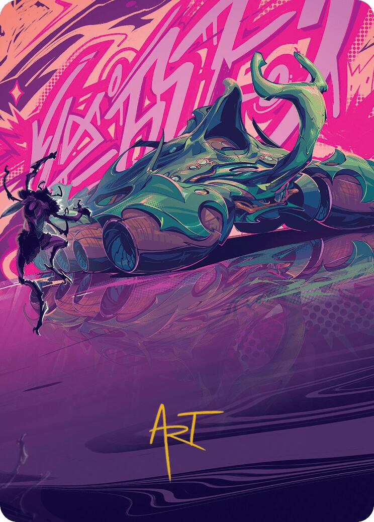 Earthrumbler Art Card (Gold-Stamped Signature) [Aetherdrift Art Series] | Gam3 Escape