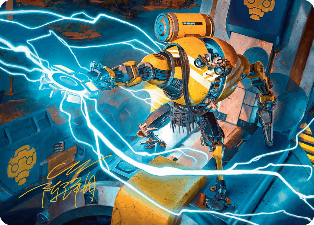 Mendicant Core, Guidelight Art Card (12/54) (Gold-Stamped Signature) [Aetherdrift Art Series] | Gam3 Escape