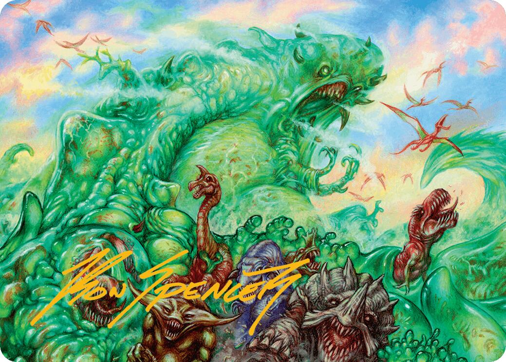 Mimeoplasm, Revered One Art Card (Gold-Stamped Signature) [Aetherdrift Art Series] | Gam3 Escape