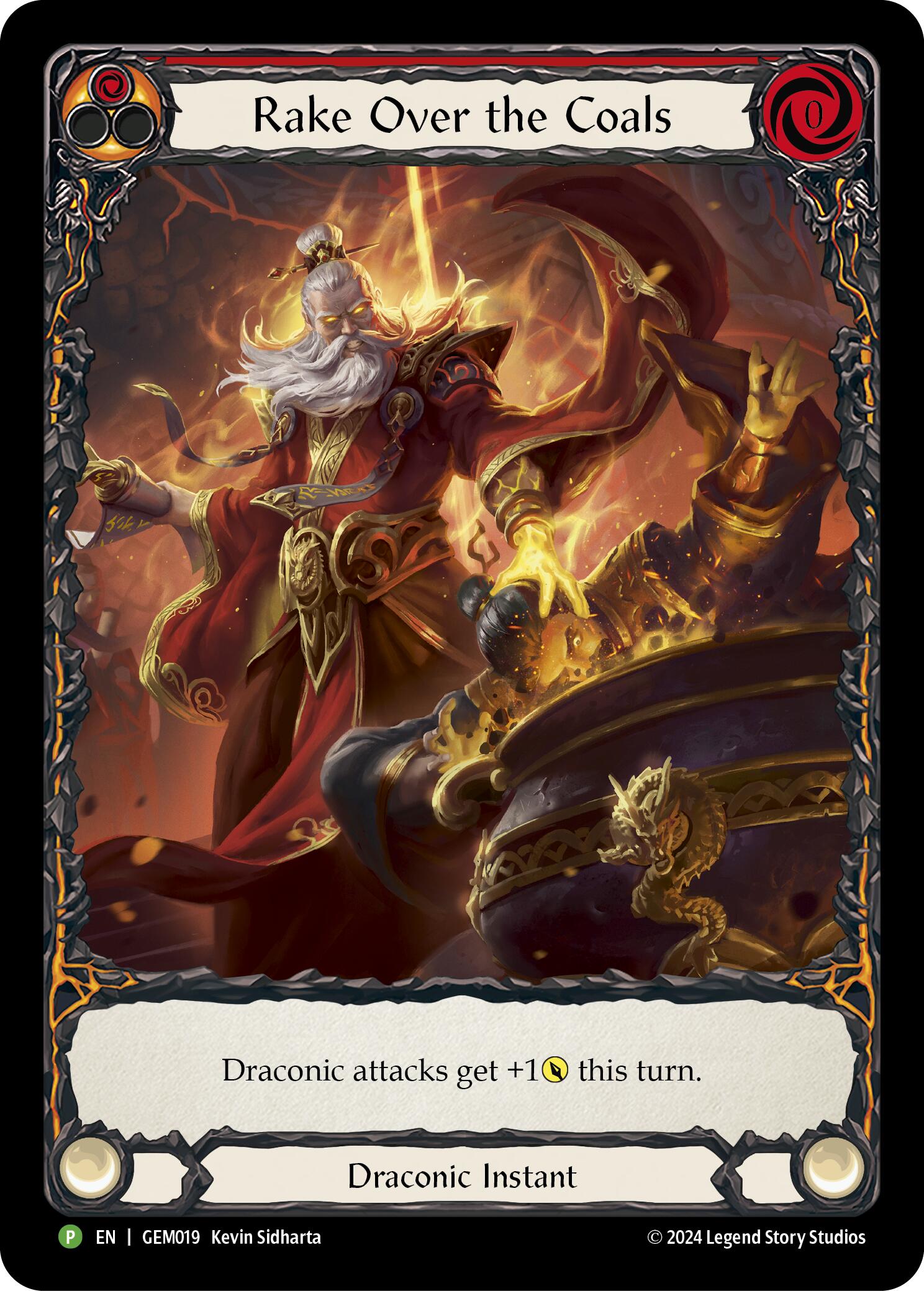 Rake Over the Coals (Red) [GEM019] (GEM Pack 1)  Rainbow Foil | Gam3 Escape