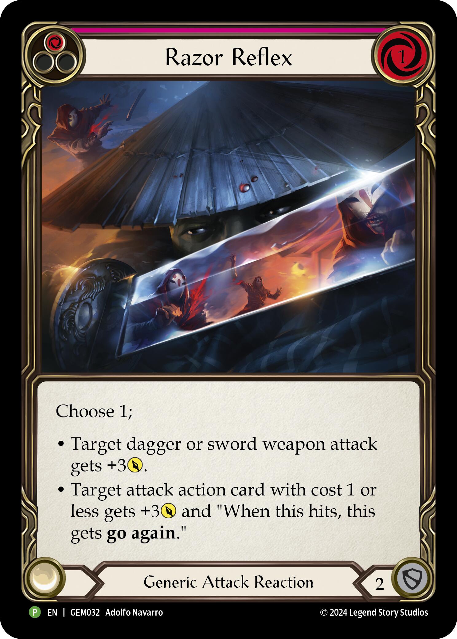 Razor Reflex (Red) [GEM032] (GEM Pack 1)  Rainbow Foil | Gam3 Escape