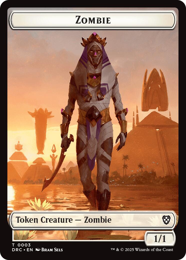 Vizier of Many Faces // Zombie (0003) Double-Sided Token [Aetherdrift Tokens] | Gam3 Escape