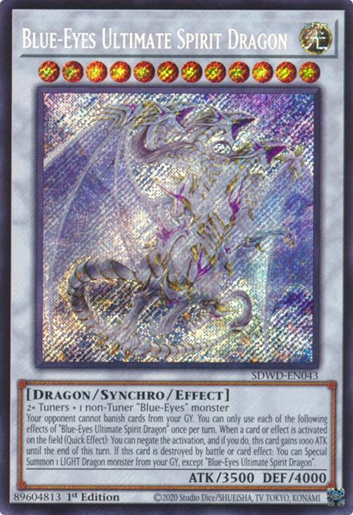 Blue-Eyes Ultimate Spirit Dragon (Secret Rare) [SDWD-EN043] Secret Rare | Gam3 Escape