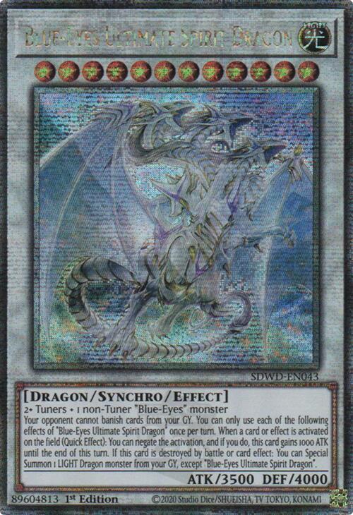 Blue-Eyes Ultimate Spirit Dragon (Quarter Century Secret Rare) [SDWD-EN043] Quarter Century Secret Rare | Gam3 Escape