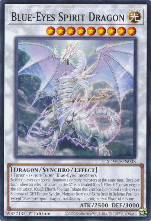 Blue-Eyes Spirit Dragon [SDWD-EN038] Common | Gam3 Escape
