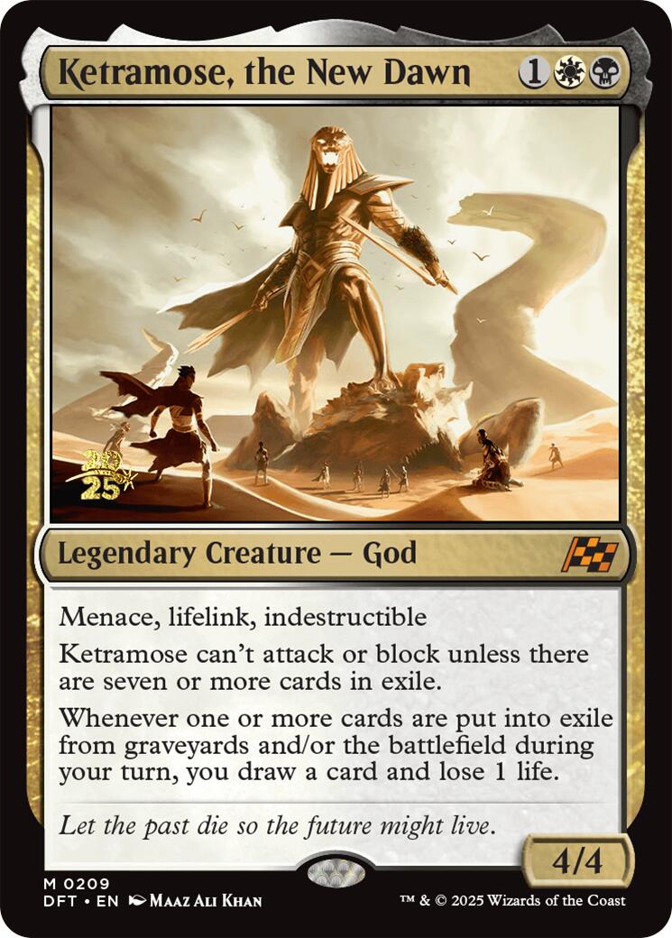 Ketramose, the New Dawn [Aetherdrift Prerelease Promos] | Gam3 Escape