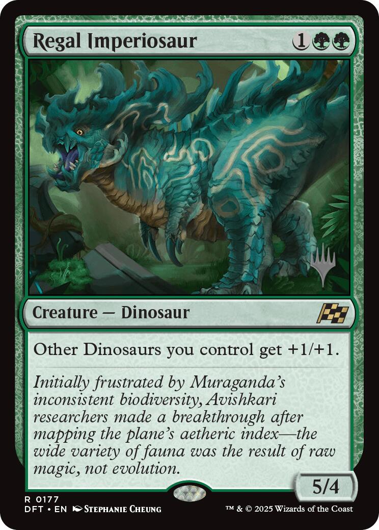 Regal Imperiosaur (Promo Pack) [Aetherdrift Promos] | Gam3 Escape