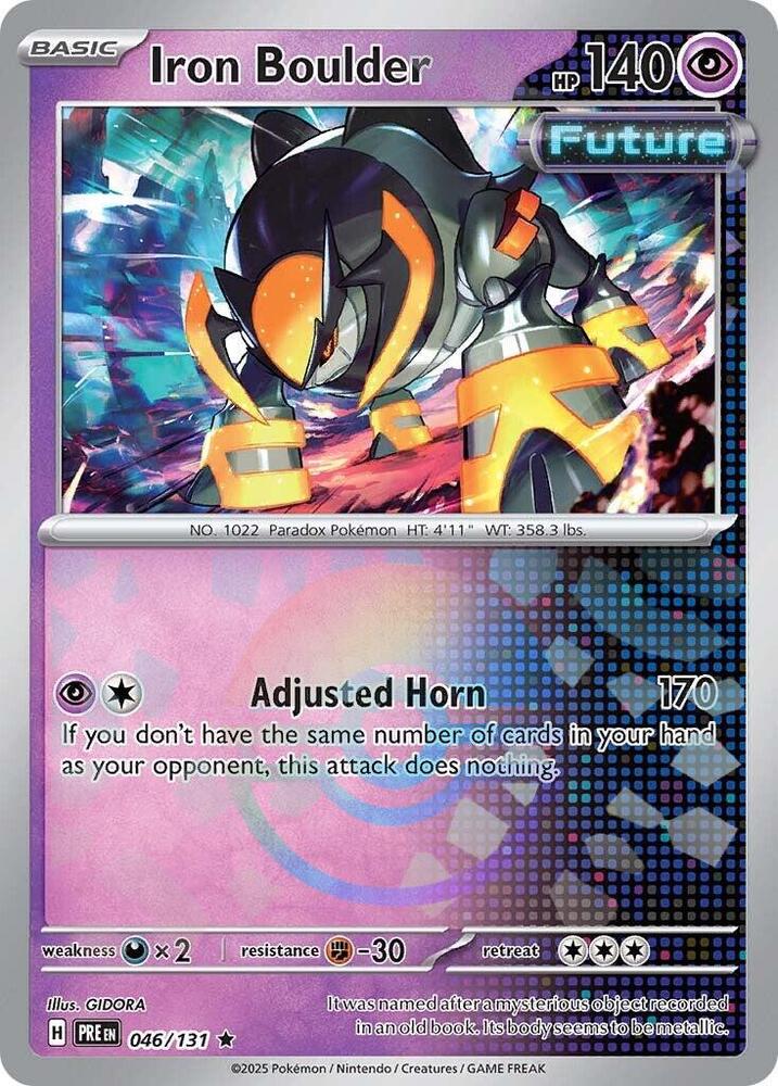 Iron Boulder (046/131) (Poke Ball Pattern) [Scarlet & Violet: Prismatic Evolutions] | Gam3 Escape