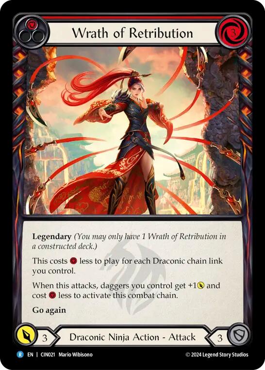 Wrath of Retribution (Red) [CIN021] (The Hunted Cindra Blitz Deck) | Gam3 Escape