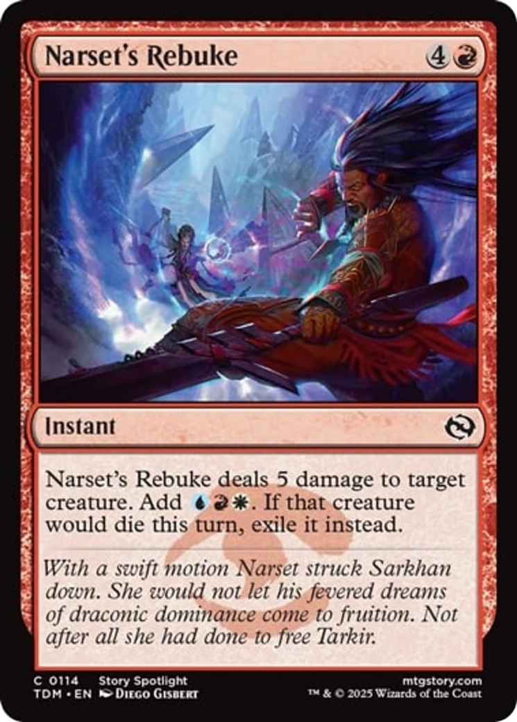 Narset's Rebuke [Tarkir: Dragonstorm] | Gam3 Escape