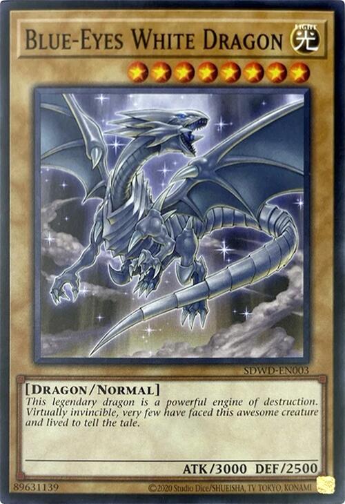 Blue-Eyes White Dragon (Unlimited Misprint) [SDWD-EN003] Common | Gam3 Escape