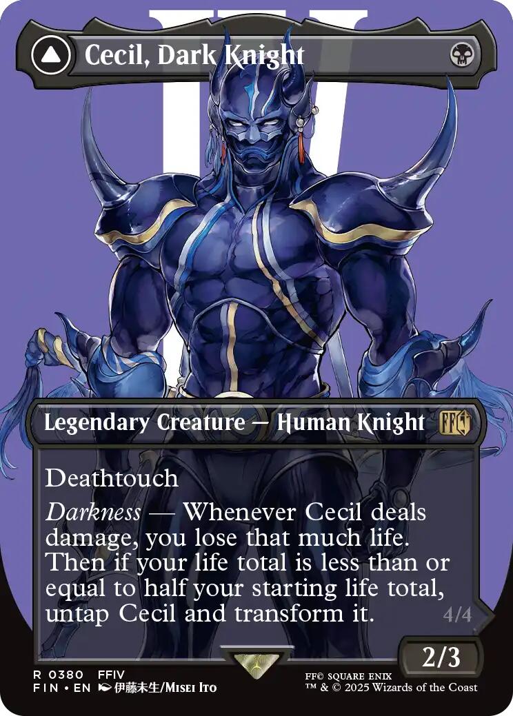 Cecil, Dark Knight // Cecil, Redeemed Paladin (Borderless) [FINAL FANTASY] | Gam3 Escape