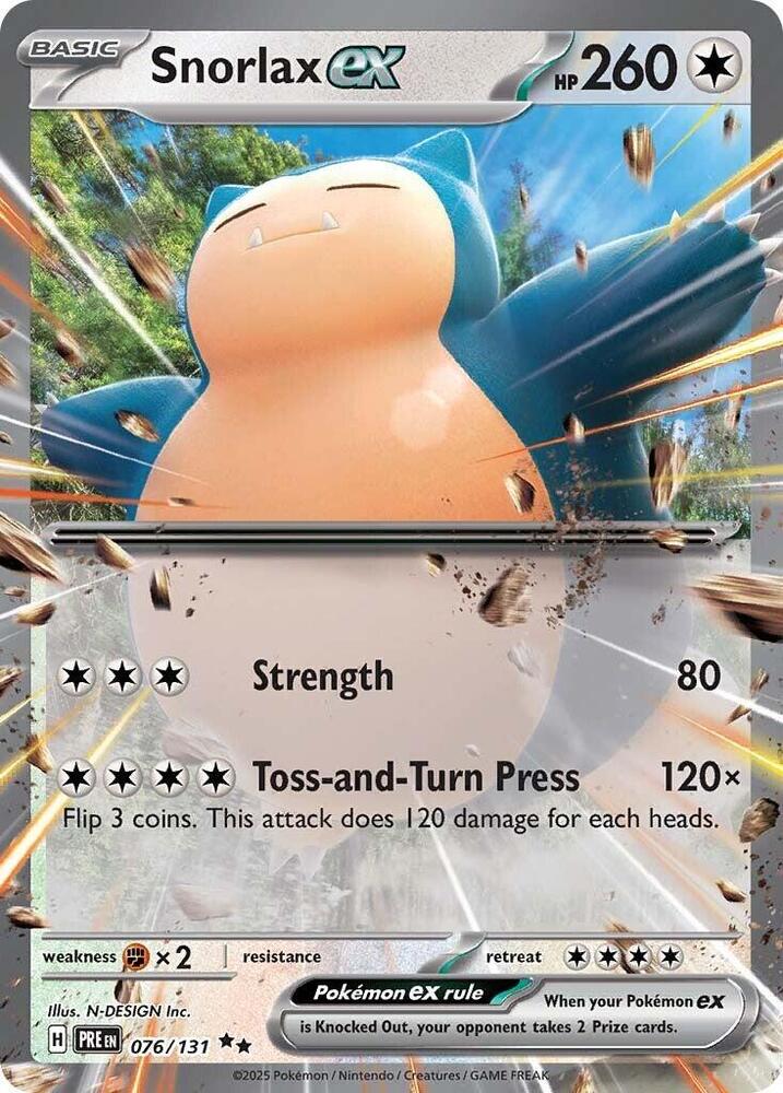 Snorlax ex (076/131) [Scarlet & Violet: Prismatic Evolutions] | Gam3 Escape