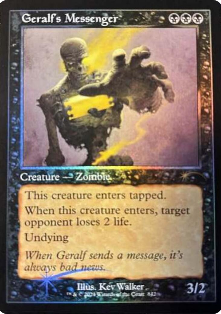 Geralf's Messenger (842) (Retro Frame) [Secret Lair Drop Series] | Gam3 Escape