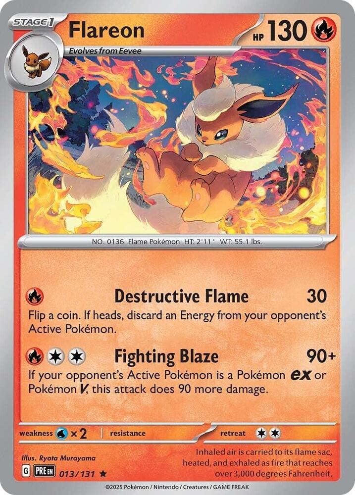 Flareon (013/131) [Scarlet & Violet: Prismatic Evolutions] | Gam3 Escape