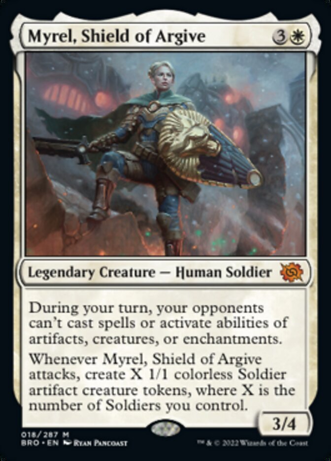 Myrel, Shield of Argive (Promo Pack) [The Brothers' War Promos] | Gam3 Escape