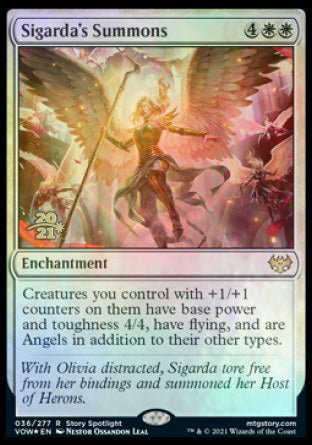 Sigarda's Summons [Innistrad: Crimson Vow Prerelease Promos] | Gam3 Escape