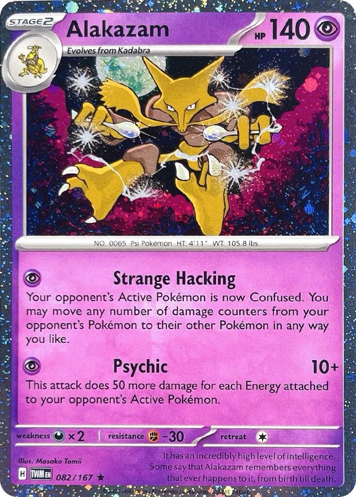 Alakazam (082/167) (Cosmos Holo) [Scarlet & Violet: Twilight Masquerade] | Gam3 Escape