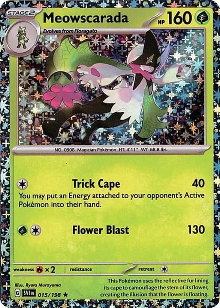 Meowscarada (015/198) (Sparkle Holo) [Miscellaneous Cards] | Gam3 Escape