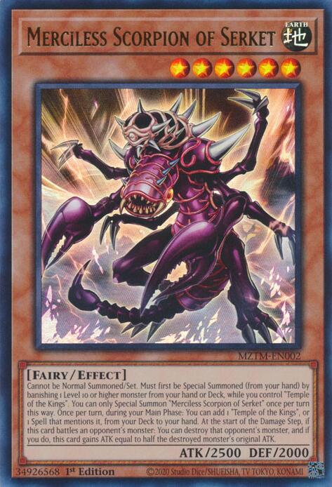 Merciless Scorpion of Serket [MZTM-EN002] Ultra Rare | Gam3 Escape