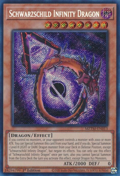 Schwarzschild Infinity Dragon [MZTM-EN013] Secret Rare | Gam3 Escape