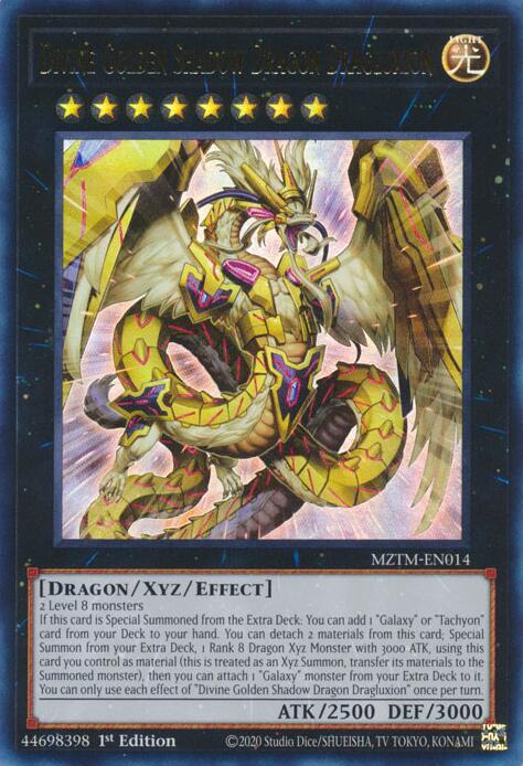Divine Golden Shadow Dragon Dragluxion [MZTM-EN014] Ultra Rare | Gam3 Escape