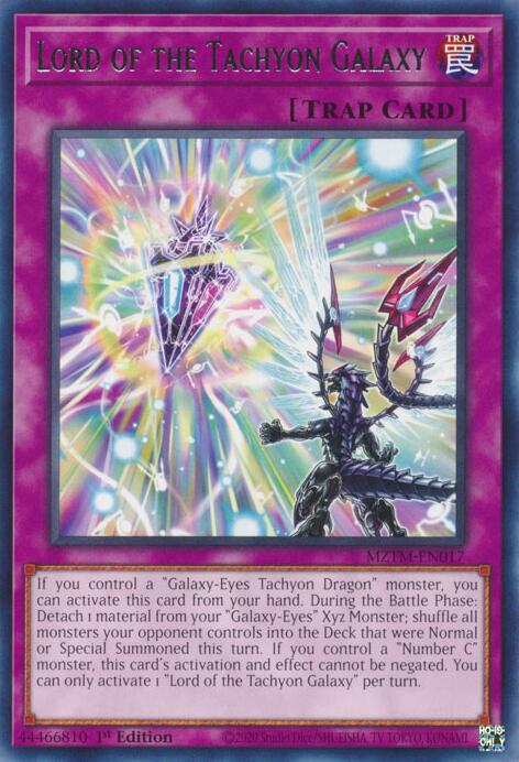 Lord of the Tachyon Galaxy [MZTM-EN017] Rare | Gam3 Escape