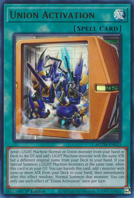 Union Activation [MZTM-EN023] Ultra Rare | Gam3 Escape