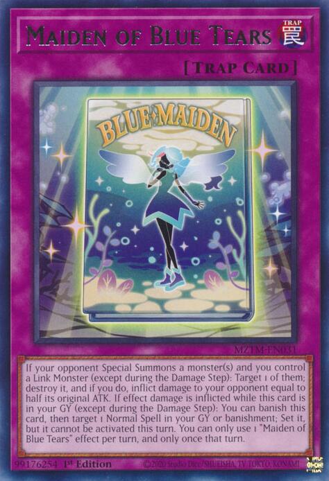 Maiden of Blue Tears [MZTM-EN031] Rare | Gam3 Escape