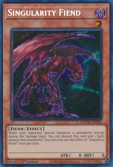 Singularity Fiend [MZTM-EN042] Secret Rare | Gam3 Escape
